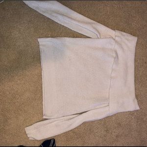 White off the shoulder sweater!